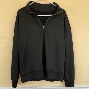 Black half zip